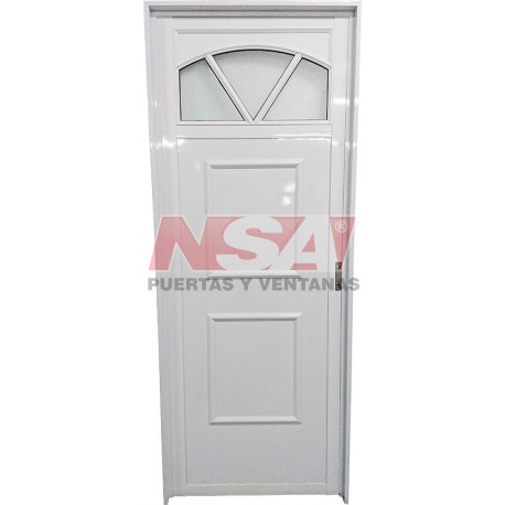 PUERTA DE ALUMINIO REVESTIMIENTO LISO 502 IZQ