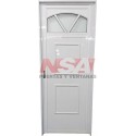 PUERTA DE ALUMINIO REVESTIMIENTO LISO 502 DER