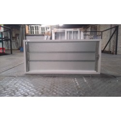 Aireador de aluminio con reja y mosquitero de 0,60 x 0,36 2