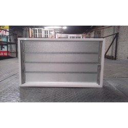 AIREADOR DE ALUMINIO CON VIDRIO REJA Y MOSQUITERO 080X046