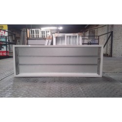 Aireador de aluminio con reja y mosquitero de 1,00 x 0,36. 2