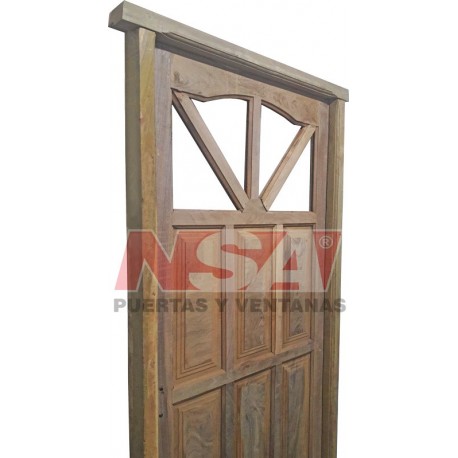 Puerta de algarrobo Mod. 015 de 0,85 x 2,05