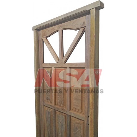 Puerta de algarrobo Mod. 015 de 0,85 x 2,05