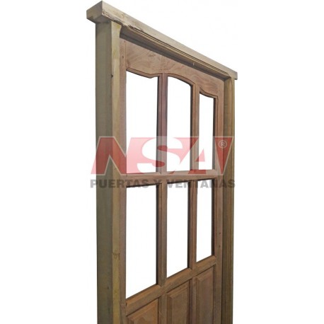 Puerta de algarrobo de 0,85 x 2,05 Mod. 021