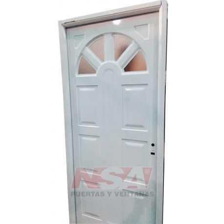 Puerta de exterior de chapa inyectada Mod. 246 Sol. de 0,80 x 2,00