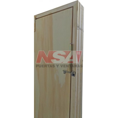 Puerta placa de pino de 0,75 x 2,00 marco de madera