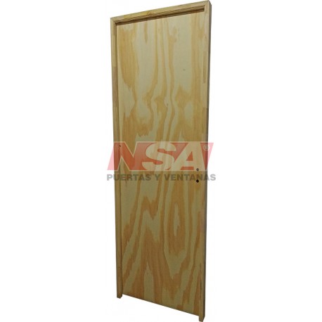 Puerta placa de pino de 0,75 x 2,00 marco de madera