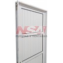 Puerta de aluminio acanalada ciega de 0,80 x 2,00