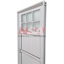 PUERTA DE ALUMINIO 1/4 VIDRIO 080X200 DER