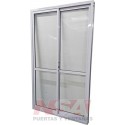 VENTANA CORREDIZA VIDRIO ENTERO LINEA HERRERO 120X200
