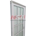 PUERTA DE ALUMINIO 3/4 VIDRIO 070X200 IZQ