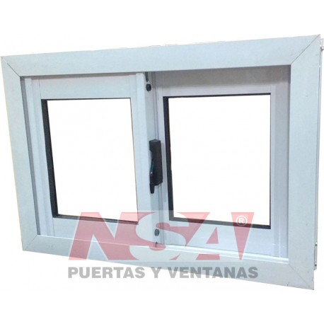 VENTANA CORREDIZA VIDRIO ENTERO LINEA HERRERO 060X040