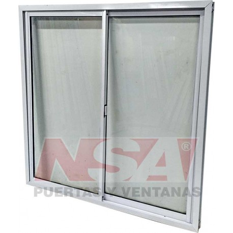 VENTANA CORREDIZA VIDRIO ENTERO LINEA HERRERO 150X150