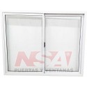 VENTANA CORREDIZA VIDRIO ENTERO LINEA HERRERO 150X120