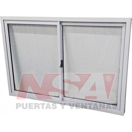 VENTANA CORREDIZA VIDRIO ENTERO LINEA HERRERO 150X100