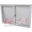 VENTANA CORREDIZA VIDRIO ENTERO LINEA HERRERO 150X100