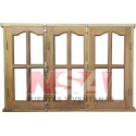 VENTANA DE ALGARROBO DE ABRIR SIN CELOSIAS 150X100