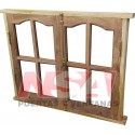 VENTANA DE ALGARROBO DE ABRIR SIN CELOSIAS 120X100