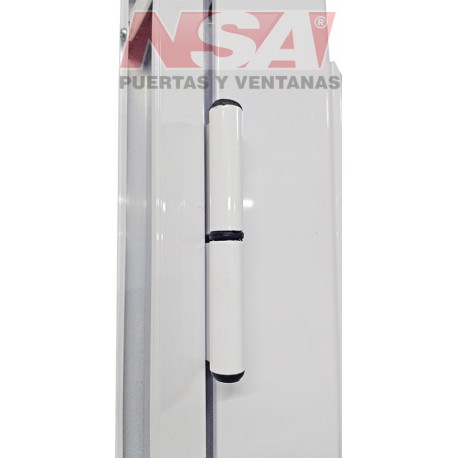 PUERTA DOBLE DE ALUMINIO VIDRIO LATERAL 150X200