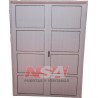 PUERTA DOBLE DE ALUMINIO CIEGA 150X200