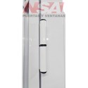 PUERTA DOBLE DE ALUMINIO 3/4 VIDRIO 150X200