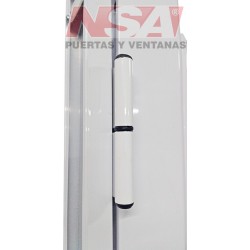 PUERTA DOBLE DE ALUMINIO 3/4 VIDRIO 120X200 2