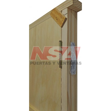 PUERTA PLACA SANTIAGUEñA DE PINO 075X200 IZQ