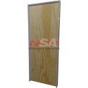 PUERTA PLACA DE PINO CON MARCO DE ALUMINIO 080X200 DER