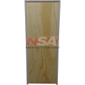 PUERTA PLACA DE PINO CON MARCO DE ALUMINIO 080X200 DER