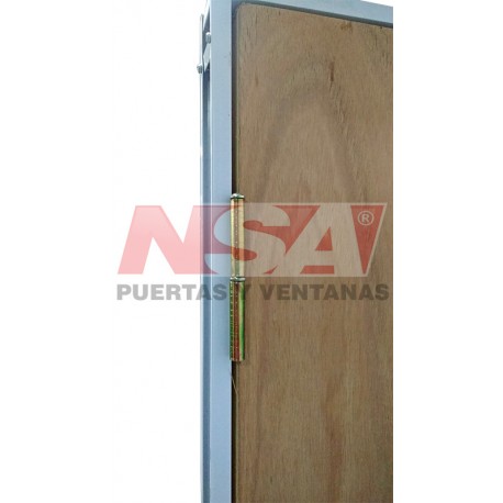 PUERTA PLACA DE CEDRILLO CON MARCO DE ALUMINIO 080X200 DER