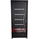 Puerta Premium de chapa inyectada de 0,85 x 2,05 con barral