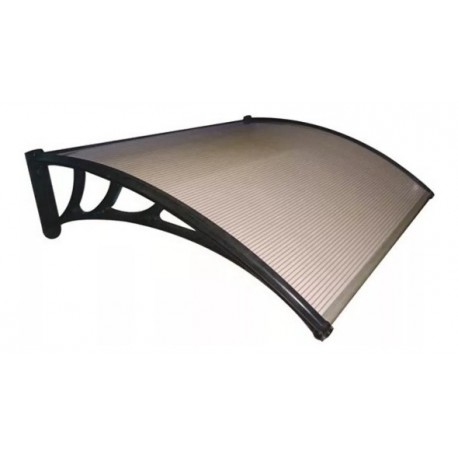 ALERO POLICARBONATO ALVEOLAR 6 MM - BRONCE 110 X 067