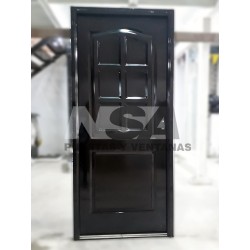 PUERTA CHAPA DOBLE FRANCESA NEGRA IZQ 2
