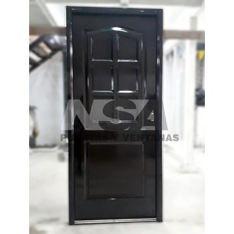 PUERTA CHAPA DOBLE FRANCESA NEGRA IZQ