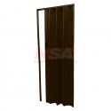 Puerta plegadiza de PVC de 0,70 x 2,00 color wengue