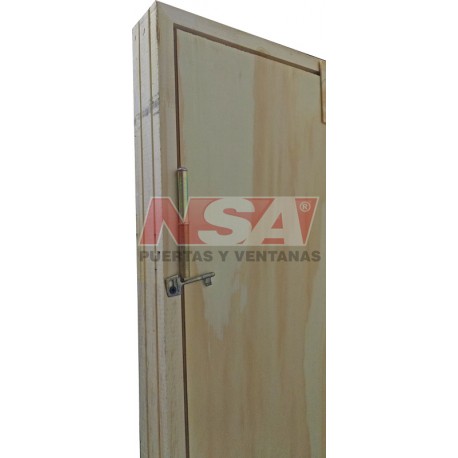 Puerta placa de pino de 0,70 x 2,00 marco de madera