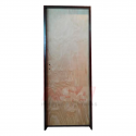 Puerta placa marco de chapa hoja de pino doble contacto de 0,74 x 2,00