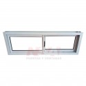 Ventana de aluminio tipo cocina de 1,20 x 0,40 con dos hojas corrediza Ventana de aluminio tipo cocina de 1,20 x 0,40 con dos hojas corrediza