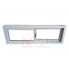 Ventana de aluminio tipo cocina de 1,20 x 0,40 con dos hojas corrediza