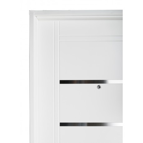 Puerta Premium de chapa inyectada c/barral curvo de 0,85 x 2,05