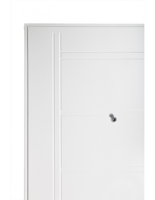Puerta Premium de chapa inyectada c/barral curvo de 0,85 x 2,05