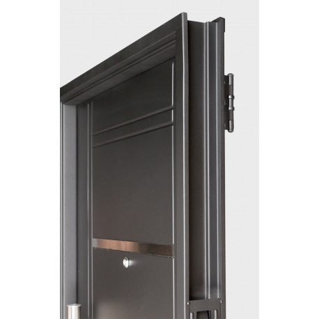 Puerta Premium de chapa inyectada de 0,85 x 2,05 con barral