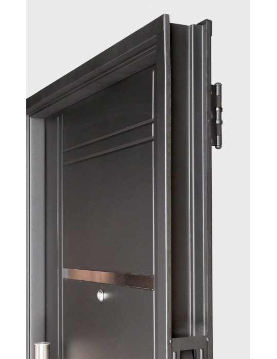 Puerta Premium de chapa inyectada de 0,85 x 2,05 con barral