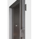 Puerta de chapa inyectada sin manijón 0,85 x 2,05 color negra