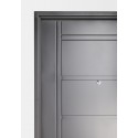 Puerta de chapa inyectada sin manijón 0,85 x 2,05 color negra