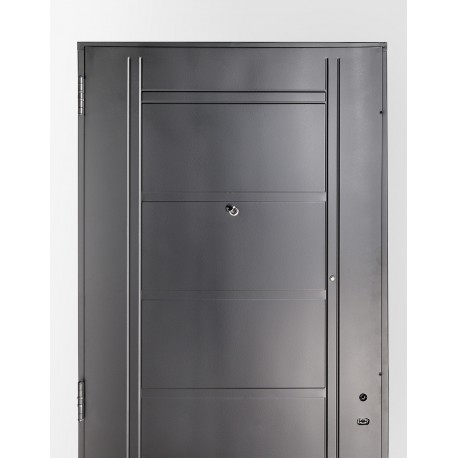 Puerta de chapa inyectada sin manijón 0,85 x 2,05 color negra