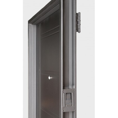 Puerta de chapa inyectada sin manijón 0,85 x 2,05 color negra