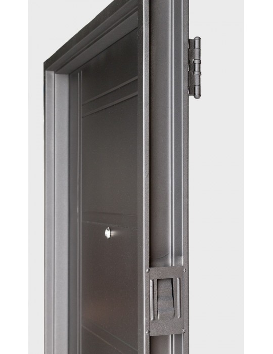 Puerta de chapa inyectada sin manijón 0,85 x 2,05 color negra