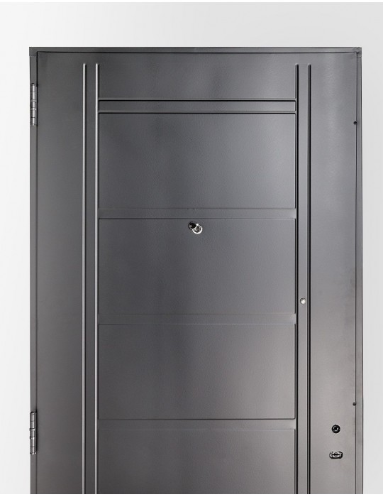 Puerta de chapa inyectada sin manijón 0,85 x 2,05 color negra
