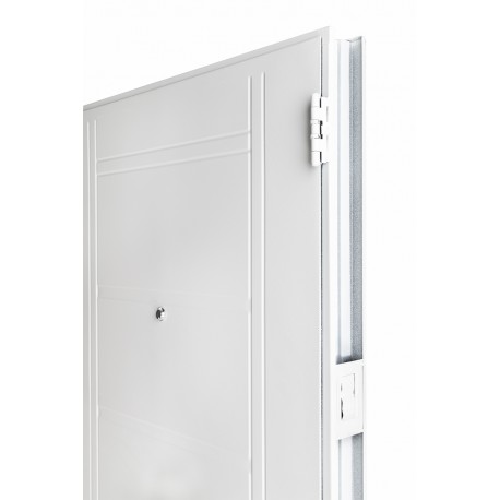 Puerta de chapa inyectada sin manijón 0,85 x 2,05 color blanca